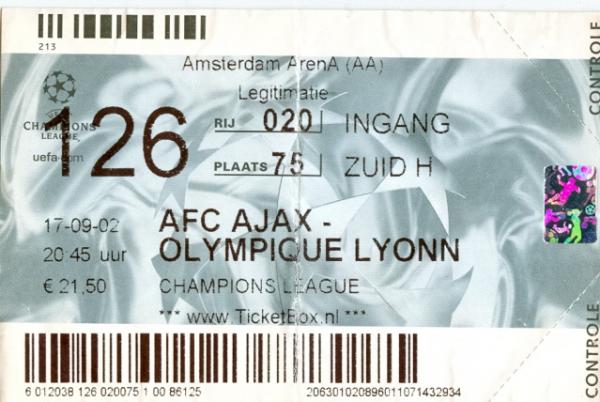 2002 09 17 Ajax   Olympique Lyon