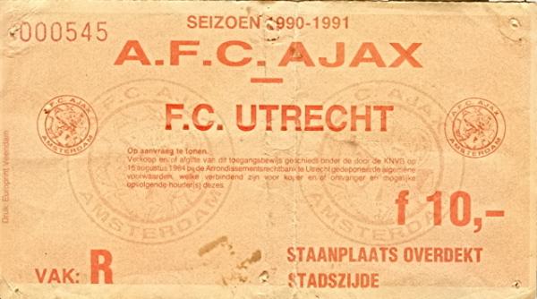 1990 1991 Ajax   FC Utrecht