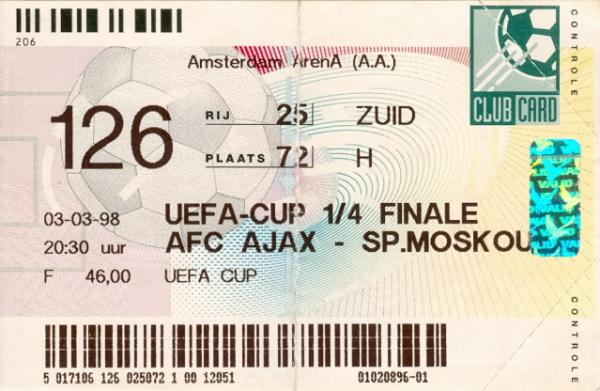 1998 03 03 Ajax   Spartak Moskou